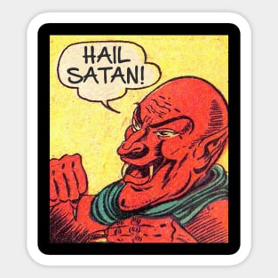 Hail Satan - Vintage Comic Design Style Sticker